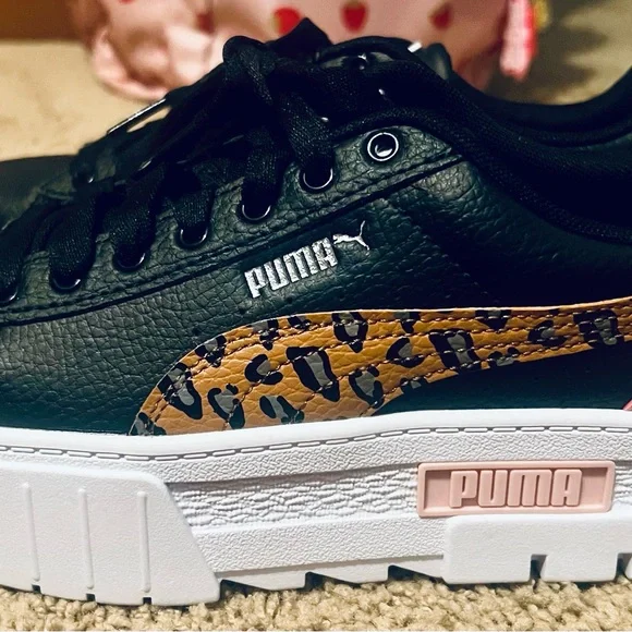 Puma Black and Pink Athletic Shoes - Picture 2 of 5